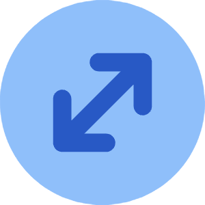 Line Arrow Diagonal Circle 1 Icon from Core Flat Set