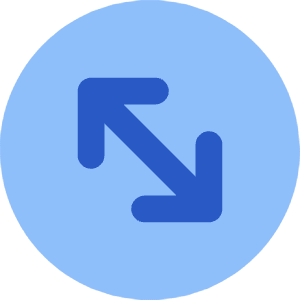 Line Arrow Diagonal Circle 2 Icon from Core Flat Set