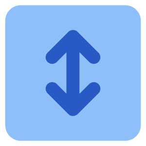 Line Arrow Fit To Height Square Icon from Core Flat Set