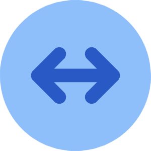 Line Arrow Fit To Width Circle Icon from Core Flat Set