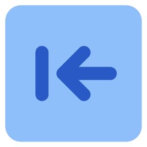 Line Arrow Left Square 2 Icon from Core Flat Set