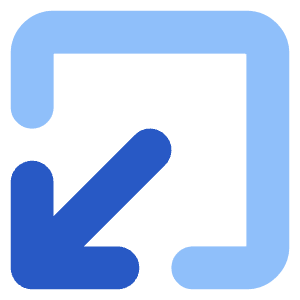Line Arrow Minimize Window 1 Icon from Core Flat Set