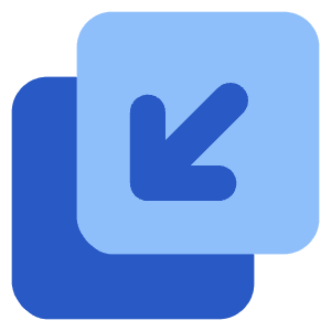 Line Arrow Minimize Window 4 Icon from Core Flat Set