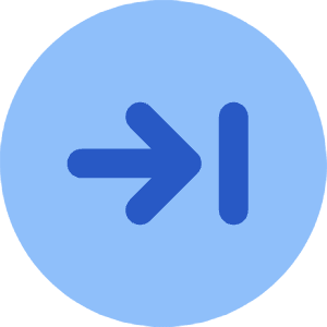 Line Arrow Right Circle 2 Icon from Core Flat Set
