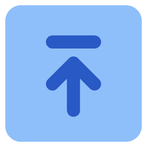 Line Arrow Up Square 2 Icon from Core Flat Set