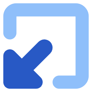 Triangle Arrow Minimize Window 1 Icon from Core Flat Set