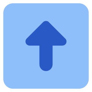 Triangle Arrow Up Square Icon from Core Flat Set