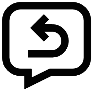 Arrow Left Chat Icon from Atlas Line Set