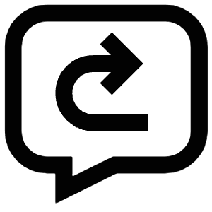 Arrow Right Chat Icon from Atlas Line Set