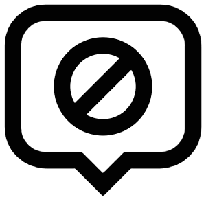 Block Chat Icon from Atlas Line Set