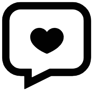 Heart Chat Icon from Atlas Line Set
