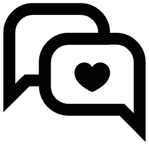 Heart Chats Icon from Atlas Line Set