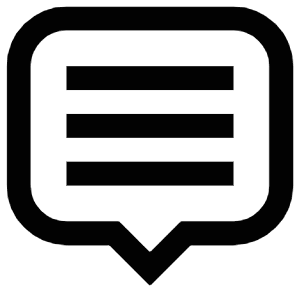 Message Text Icon from Atlas Line Set