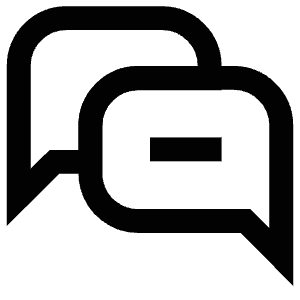 Minus Chats Icon from Atlas Line Set