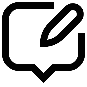 Pencil Chat Icon from Atlas Line Set
