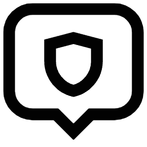 Shield Message Icon from Atlas Line Set