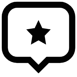 Star Comment Icon from Atlas Line Set