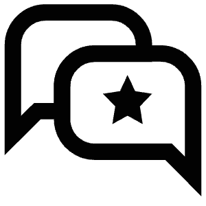 Star Messages Icon from Atlas Line Set