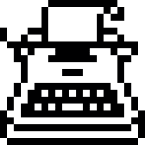 Content Files Typing Machine Icon from Pixel - Free Set