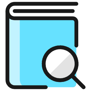 Book Search Icon from Ultimate Colors - Free Set
