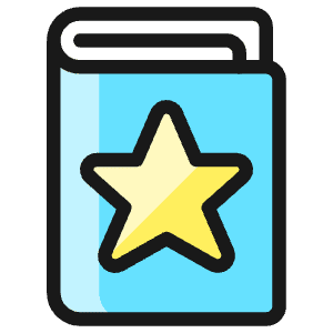 Book Star Icon from Ultimate Colors - Free Set