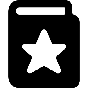 Book Star Icon from Ultimate Bold - Free Set