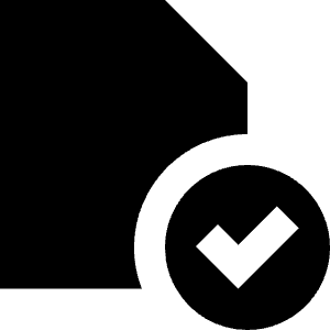 Confirm File Icon from Block – Free Set