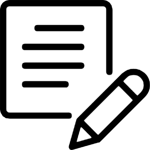 Content Paper Edit Icon from Ultimate Light - Free Set