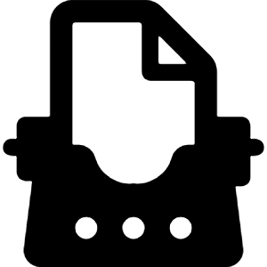 Content Typing Machine 1 Icon from Ultimate Bold - Free Set