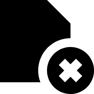 Delete File Icon from Block – Free Set