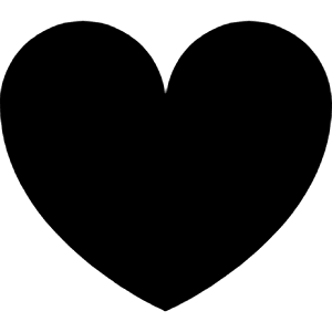 Heart Icon from Block – Free Set