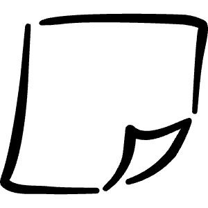 Notes Paper Icon from Freehand Line - Free Set