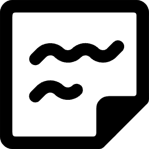 Notes Paper Text Icon from Ultimate Bold - Free Set