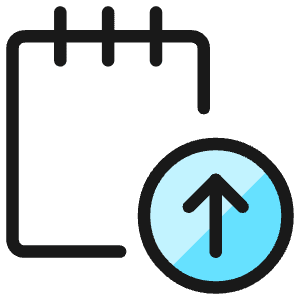 Notes Upload Icon from Ultimate Colors - Free Set