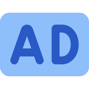 Ad Icon from Core Flat Set