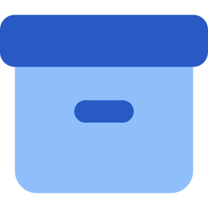 Archive Box Icon from Core Flat Set