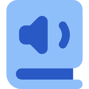 Book Audio Icon from Core Flat Set