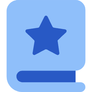 Book Star Bookmark Icon from Core Flat Set