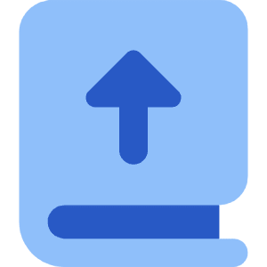 Book Upload Icon from Core Flat Set