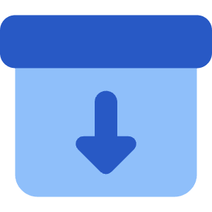 Box Archive File Icon from Core Flat Set