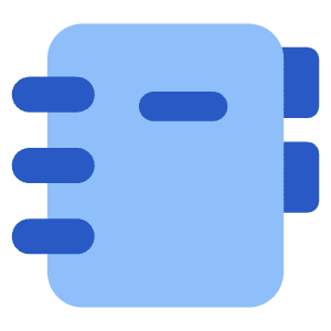 Contact Book Icon from Core Flat Set