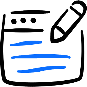 Content Browser Edit Icon from Freehand Duotone - Free Set