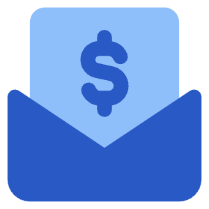 Mail Newsletter Paid Subscription Icon from Core Flat Set