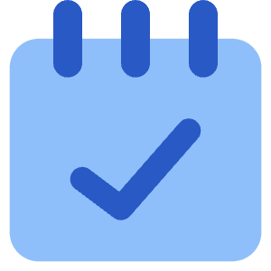 Notepad Check Icon from Core Flat Set