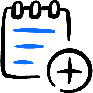 Notes Add Icon from Freehand Duotone - Free Set