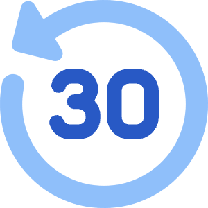 Button Go Backward 30 Icon from Core Flat Set