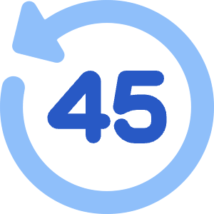Button Go Backward 45 Icon from Core Flat Set