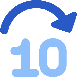Button Jump Forward 10 Icon from Core Flat Set