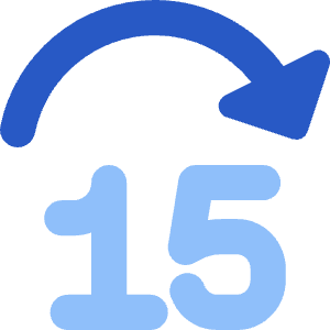 Button Jump Forward 15 Icon from Core Flat Set