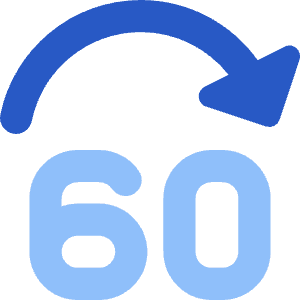 Button Jump Forward 60 Icon from Core Flat Set